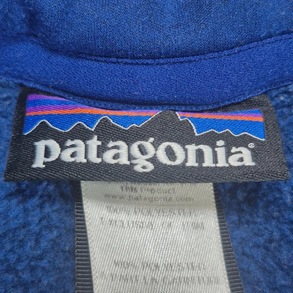 Patagonia Better Sweater Mens XL Blue 1/4 Zip Fleece Pullover